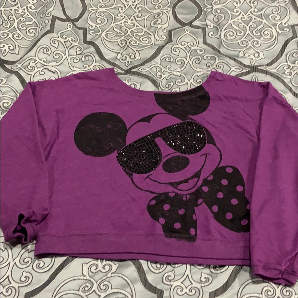 Cool Mickey Mouse cropped sweatshirt